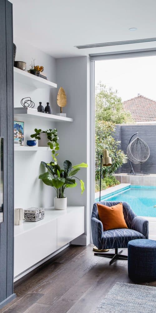 lounge room with chair